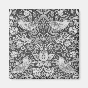 Strawberry Thief Gray, William Morris Magnet