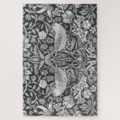 Strawberry Thief Gray, William Morris Puzzle (Vertikal)