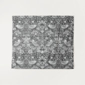 Strawberry Thief Gray, William Morris Wandteppich (Vorderseite (Horizontal))