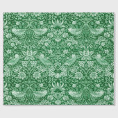 Strawberry Thief Green, William Morris Geschenkpapier (Flach)