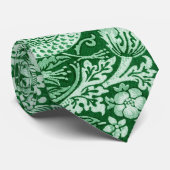 Strawberry Thief Green, William Morris Krawatte (Gerollt)