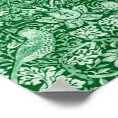 Strawberry Thief Green, William Morris Poster (Ecke)