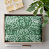 Strawberry Thief Green, William Morris Seidenpapier (Geschenk)