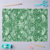 Strawberry Thief Green, William Morris Seidenpapier (Basteln)