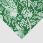 Strawberry Thief Green, William Morris Seidenpapier (Ausschnitt)