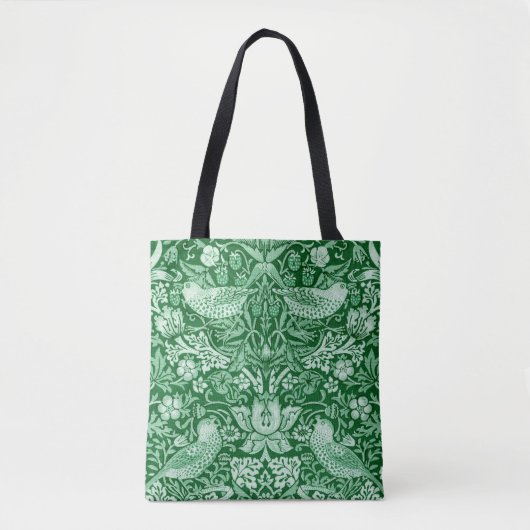 Strawberry Thief Green, William Morris Tasche (Vorderseite)
