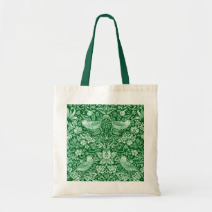 Strawberry Thief Green, William Morris Tragetasche