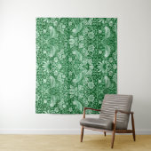 Strawberry Thief Green, William Morris Wandteppich (Beispiel)