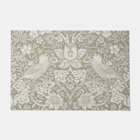 Strawberry Thief Ivory, William Morris Fußmatte (Vorderseite)