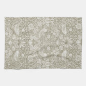 Strawberry Thief Ivory, William Morris Geschirrtuch (Horizontal)