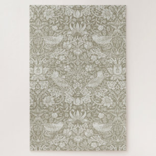 Strawberry Thief Ivory, William Morris Puzzle