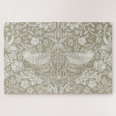 Strawberry Thief Ivory, William Morris Puzzle (Horizontal)
