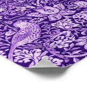 Strawberry Thief Lila, William Morris Poster (Ecke)