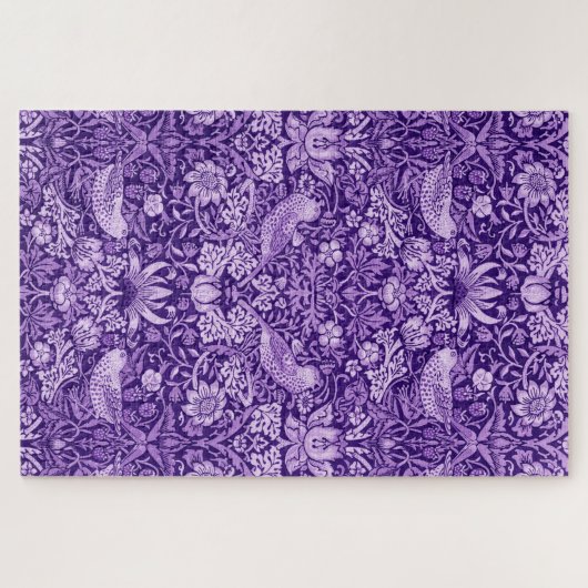 Strawberry Thief Lila, William Morris Puzzle (Horizontal)