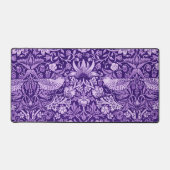 Strawberry Thief Lila, William Morris Schreibtischunterlage (Vorderseite)