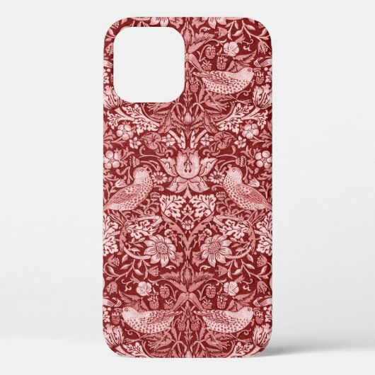 Strawberry Thief Maroon, William Morris Case-Mate iPhone Hülle (Rückseite)