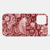 Strawberry Thief Maroon, William Morris Case-Mate iPhone Hülle (Rückseite (Horizontal))