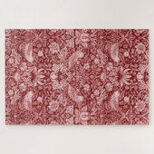 Strawberry Thief Maroon, William Morris Puzzle (Horizontal)