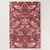 Strawberry Thief Maroon, William Morris Puzzle (Vertikal)