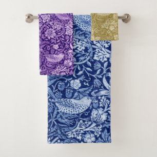 Strawberry Thief Monotone, William Morris Bath Tow Badhandtuch Set