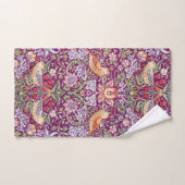 Strawberry Thief Red, William Morris Badhandtuch Set (Handtuch)