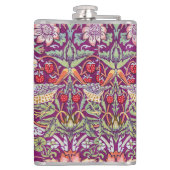 Strawberry Thief Red, William Morris Flachmann (Rückseite)