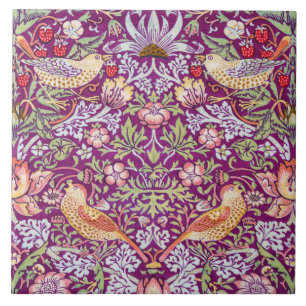 Strawberry Thief Red, William Morris Fliese