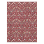 Strawberry Thief Red William Morris Floral Pattern Tischdecke (Vorderseite)