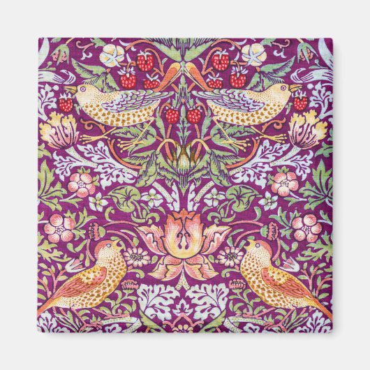 Strawberry Thief Red, William Morris Magnet (Vorne)