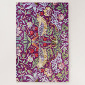 Strawberry Thief Red, William Morris Puzzle (Vertikal)
