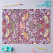 Strawberry Thief Red, William Morris Seidenpapier (Basteln)