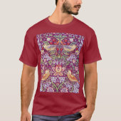 Strawberry Thief Red, William Morris T-Shirt (Vorderseite)