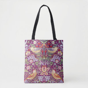 Strawberry Thief Red, William Morris Tasche