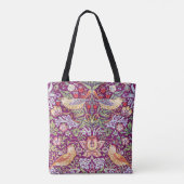 Strawberry Thief Red, William Morris Tasche (Rückseite)