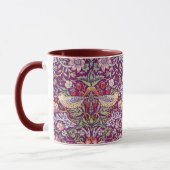 Strawberry Thief Red, William Morris Tasse (Links)