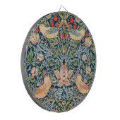 Strawberry Thief (von William Morris) Dartscheibe (Vorderseite Links)