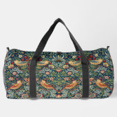 Strawberry Thief von William Morris Duffle Bag (Rückseite)