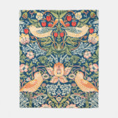 Strawberry Thief (von William Morris) Fleecedecke (Vorderseite)