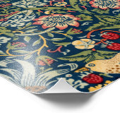 Strawberry Thief von William Morris Fotodruck (Ecke)