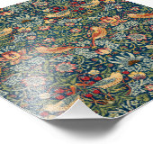 Strawberry Thief von William Morris Fotodruck (Ecke)