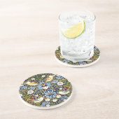 Strawberry Thief von William Morris Getränkeuntersetzer (Seite)