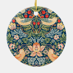Strawberry Thief (von William Morris) Keramik Ornament