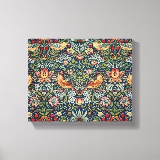 Strawberry Thief von William Morris Leinwanddruck (Vorderseite)
