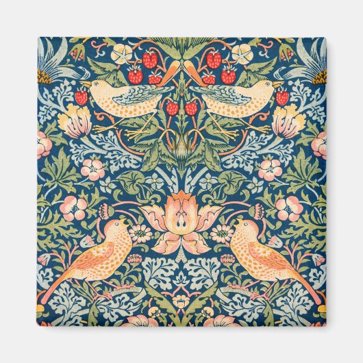 Strawberry Thief (von William Morris) Magnet (Vorne)