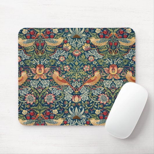 Strawberry Thief von William Morris Mousepad (Mit Mouse)