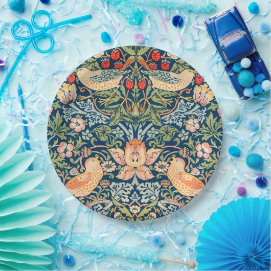Strawberry Thief (von William Morris) Pappteller (Party)