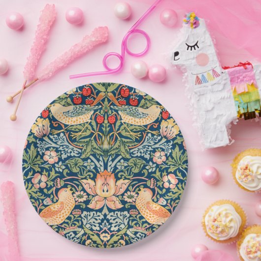 Strawberry Thief (von William Morris) Pappteller (Party)