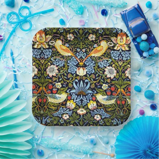 Strawberry Thief von William Morris Pappteller (Party)