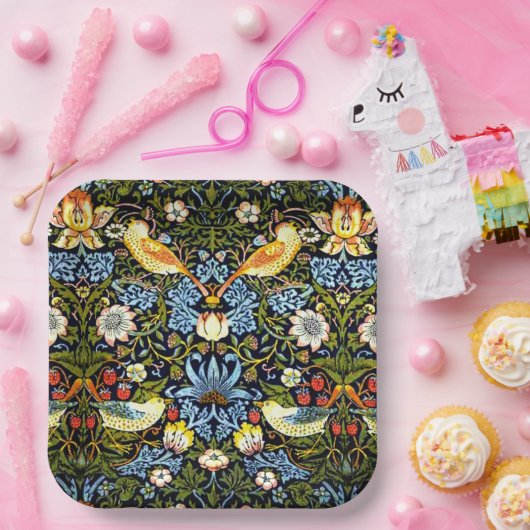 Strawberry Thief von William Morris Pappteller (Party)