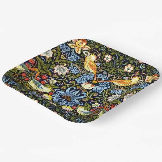 Strawberry Thief von William Morris Pappteller (Gewinkelt)